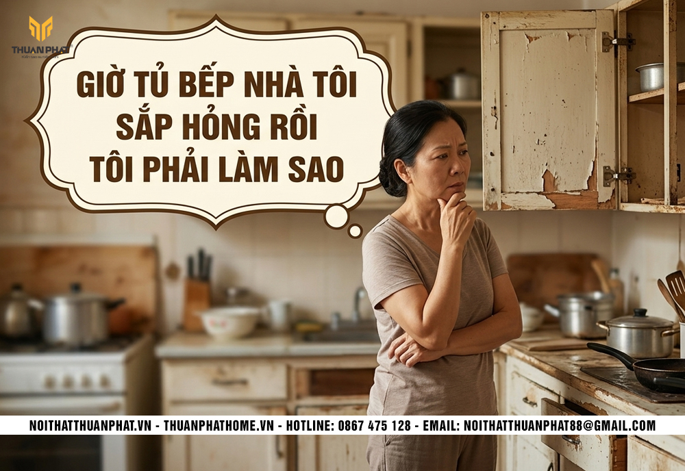 Những dấu hiệu cho thấy tủ bếp nhà bạn sắp hỏng.